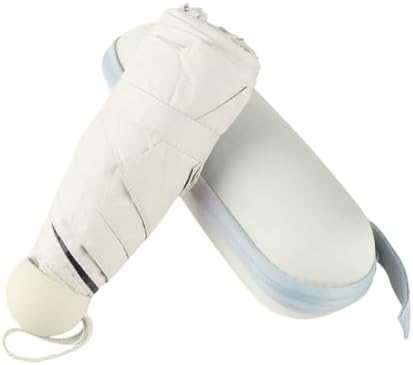 BAODINI Travel Mini Umbrella with Case - Compact UV Protection, Lightweight, Pocket Size for Women & Girls