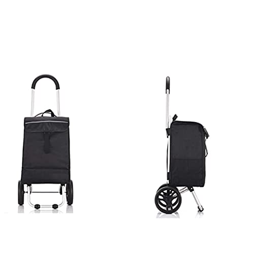 Einkaufswagen Faltbarer Einkaufstrolley auf Rädern Push Tote Cart Carts, Trolley Bag Basket Gepäckräder Oxfabric Floding… – Bild 3