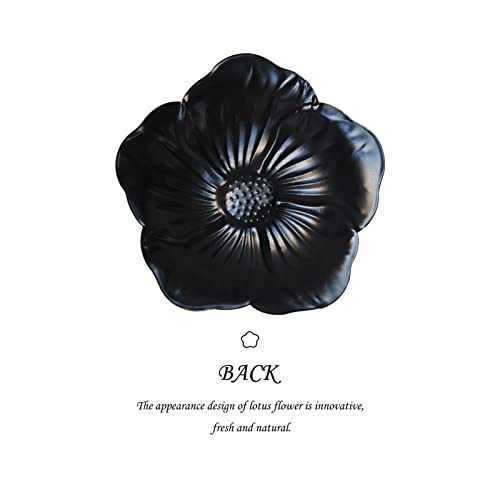Oksqw 11002 Iron Jewelry Tray Vintage Trinket Dish Black Gold Flower Decorative Tray Birthday Gift thumb #2