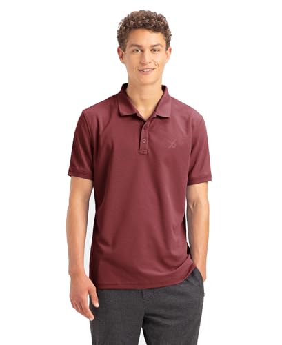 Image of Jockey AM38 Men Microfiber Fabric Solid Half Sleeve Polo T-Shirt with StayDry & StayFresh Technology