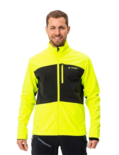 VAUDE Virt Softshelljacke Herren Fahrrad winddicht, Neon Yellow, Gr. S – Ansicht 2