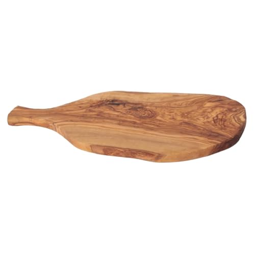 Kamsah Olive Wood Charcuterie Board - Handmade Large Cheese Board (17.5” x 8