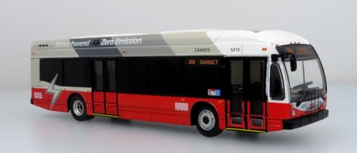 Nova LFSE Transit Bus Muni 1/87 Scale-HO Scale Dimensions 5"" Long New in The Box Well Detailed Both Inside and Out Iconic Replicas, Various