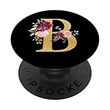 Floral Letter Design Handy-Knopf