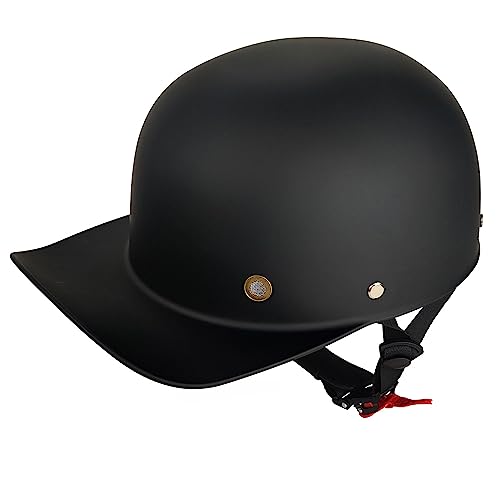 Vintage Open-Face Motorcycle Helmet for Men and Women