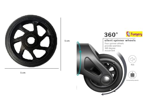 Image of Repair Replacement Luggage Wheel Part Accessories for VIP, Safari, American turistr, Skybag Suitcase Trolley Bag for Luggage Parts ((5 CM) 4 PCS Wheel)