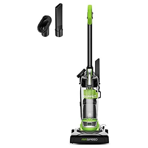 Eureka Powerful Bagless Upright Vacuum Cleaners Compact for Home Pets, Airspeed Ultra Lightweight Household Vacuum Cleaner for Carpet and Hard Floor, NEU100C, Lime Green