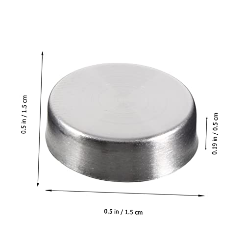 48 piezas de uñas decorativas de acero inoxidable para espejos con tapas de tornillo para fijar con acabado elegante para construcción completa miniatura 6
