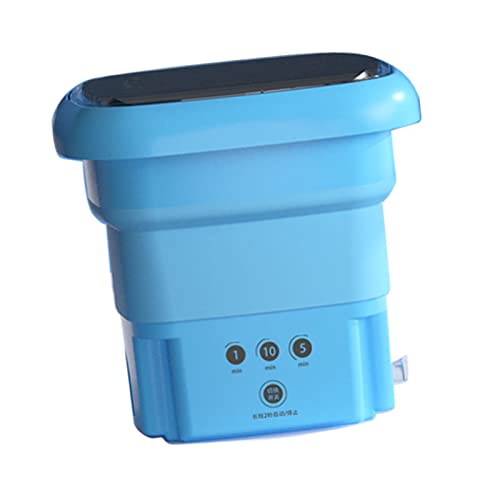 Mini Laveuse, Intelligente Imite Le Frottage À La Main Doux Portable Machine À Laver Sèche Peigne Saine Forte Rotation Pour Les Sous-Vêtements (Bleu)