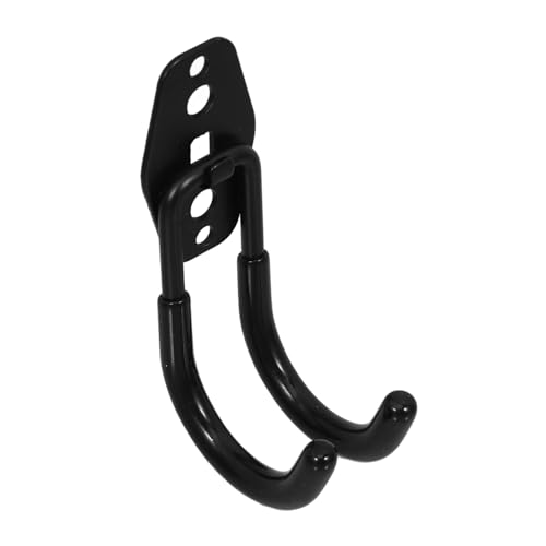 FUNOMOCYA 1Pc Heavy Duty Iron Hook for Garden Hose Storage Durable Water Hook Organizer for Home and Garden Black Keeps Your Space Tidy and Organized