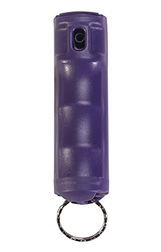 Vexor Police Strength Pepper Spray, Self-Defense Keychain For Women And Men, Hard Plastic Case And Key Ring For Convenient Protection (Purple) - By Zarc International #TOP3