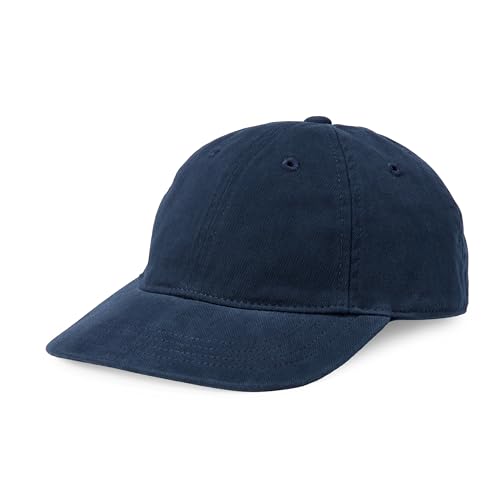 Amazon Essentials Casquette de Baseball en Coton Lavé pour Garçons et Filles Mixte enfant, Bleu Marine, M-L