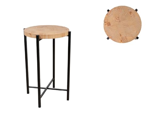 Table en bois et métal design industriel salon meuble manger