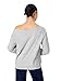 CIDER Womens Off Shoulder Sweatshirt Letter Printed Y2k Basic Casual Trendy Top Fall Fashion Pullover Shirt Grey
