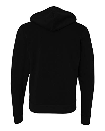 INK STITCH Unisex Bella Canvas Sponge Fleece Full Zip Up Hoodies - Black - XL2