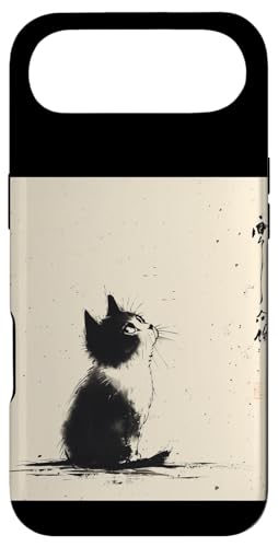 水墨画 和風 かわいい 猫 アート アパレル スマホケース iPhone Air 用