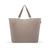 reisenthel shopper XL herringbone mokka – Geräumige Shopping Bag und edle Handtasche in einem – Aus wasserabweisendem Material