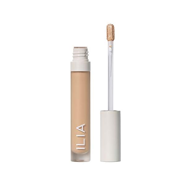ILIA-Natural-True-Skin-Serum-Concealer-Cruelty-Free-Vegan-Clean-Beauty-Yucca-SC2 ILIA - True Skin Serum Concealer | Non-Comedogenic, Cruelty-Free, Vegan, Safe For Sensitive Skin, Reduces Appearance of Dark Circles + Blemishes (Yucca SC2, 0.16 oz | 5 ml)