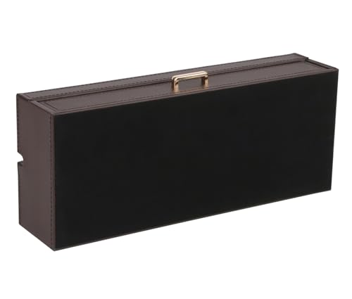 HofferRuffer Valet Jewelry Tray Organizer with Drawer, Faux Leather Storage Catchall Box Phone Charging Station Tray with Dresser Nightstand Desktop Drawer Organizer (Dark Brown) by HofferRuffer - Image 8