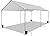 Voysign 10'x20' Carport Heavy Duty Galvanized Car Canopy with Included Anchor Kit, 3 Reinforced Steel Cables, Light Gray