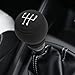 BESULEN Car Gear Shift Knob Cover, Anti-Slip Silicone Vehicle Knob Gear Stick Protector, Automotive Shifter Transmission Protective Cover, Universal Interior Accessories for Most Cars (5-Speed Left)