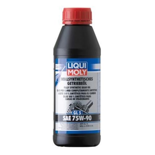 LIQUI MOLY Vollsynthetisches Getriebeöl (GL5) SAE 75W-90 | 500 ml | Getriebeöl | Hydrauliköl | Art.-Nr.: 1413