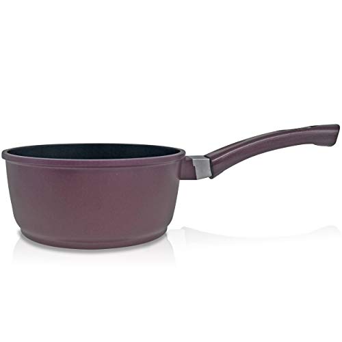 Callaway-Bordeaux-Bateria-Cocina-Induccion-8-Piezas-Aluminio-Fundido-Antiadherente-Set-Cazuelas-Tapas-Cristal-Sartenes-Cazo-Sarten-guisera-Gran-Espesor-Vitroceramica-Gas