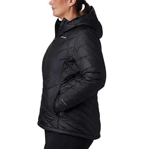 Image of Columbia Women's Omni-Heat Reflective Heavenly Hooded Hiking & Trekking Down Standard Length Jacket