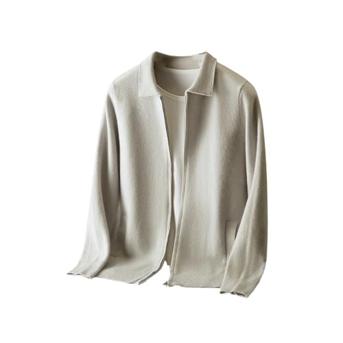 Pull tricoté en cachemire pour homme veste mi-saison confortable