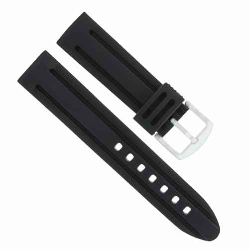Ewatchparts 26mm Silicone Rubber Diver Watch Band Strap Compatible With Men's Michael Kors Watch Black -  EWP933044823