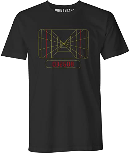 T-shirt rétro pour homme Stay on Target noir en taille L