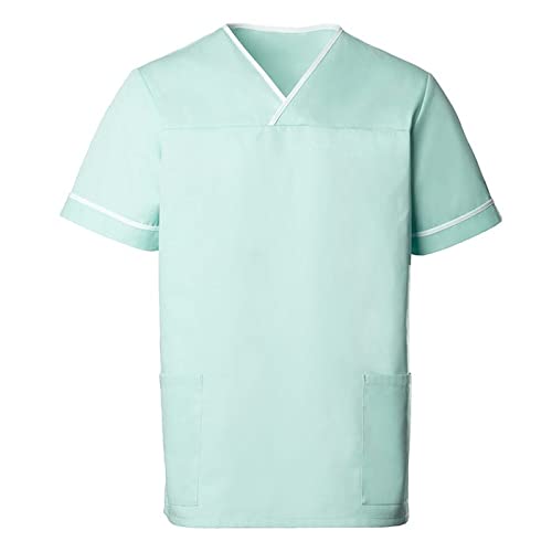 Alexandra| Unisex | Contrast Trim Scrub Top | Nurses & Carers Uniform