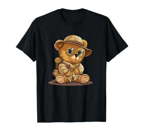 Oso de peluche arqueólogo genial para amantes de los disfraces Camiseta