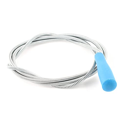 Limpiador de tuberías para baño de cable metálico espiral de 126 pulgadas (3,2 m) miniatura 1