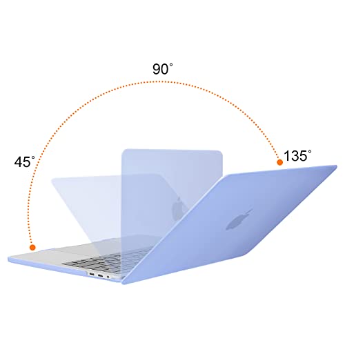 Image of MOSISO Compatible with MacBook Pro 13 inch Case M2 2025, 2024, 2023, 2022-2016 A2338 M1 A2251 A2289 A2159 A1989 A1708 A1706, Plastic Hard Shell&Keyboard Cover&Screen Film&Storage Bag, Serenity Blue