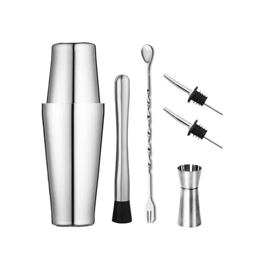 Coctelera Profesional de Acero Inoxidable for Barman, Copa Vino, Mezclador cóctel, Juego Barra Martini, 5/6/9/11 Uds(6pcs,750x600)