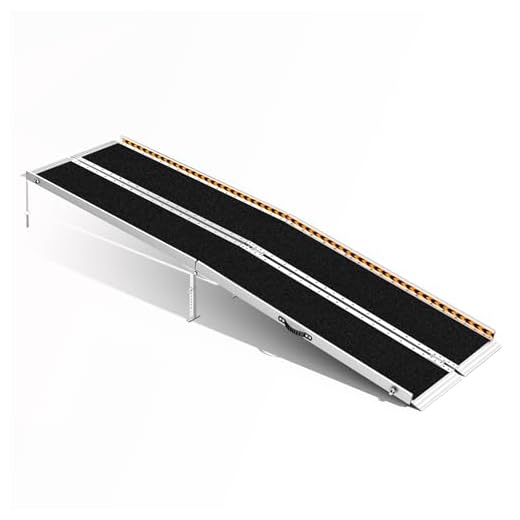 TaiH Leo 8FT Wheelchair Ramp, 96" L x 31.3" W Threshold Ramp, 800 LBS Capacity Wheel Chair Ramp, Portable Wheelchair Ramp Scooter Ramp, for Home, Steps, Stairs, Doorways, Curbs