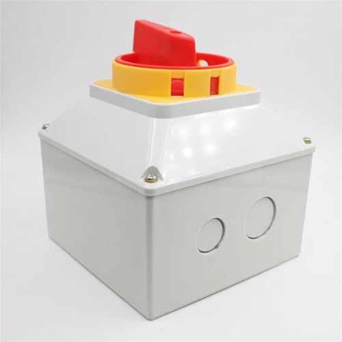 Interruptor de leva LW26GS-125 con caja IP65 selector rotativo de 3 polos y 2 vías