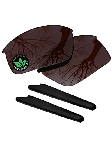 Image of Raydi Polycarbonate Replacement Lenses & Earsocks for Oakley Bottle Rocket OO9164 Sunglasses