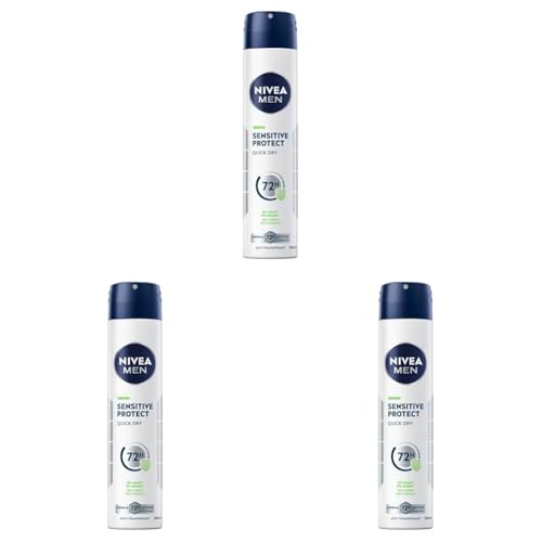 NIVEA MEN Déodorant Atomiseur Sensitive Protect 200 ml (Lot de 3)
