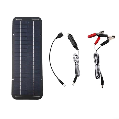Zilimontt 30W Solarpanel 12V Erhaltungsbatterie Ladegerät Set mit USB-Ausgang für Autos, Boote, Wohnmobile, Motorräder - Wasserdicht IP65 Zilimontt 30W Solarpanel 12V Erhaltungsbatterie Ladegerät Set mit USB-Ausgang für Autos, Boote, Wohnmobile, Motorräder - Wasserdicht IP65