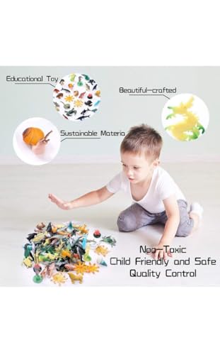 Image of Small Kids Sea & Wild Animal Toys Sets for Fun, Educational, Spark Imagination and Learning (Multi Choice Sets) (Ocean & SEA Animals) 37pcs