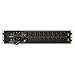 Tripp Lite Metered PDU, 30A, 18 Outlets (16 C13 & 2 C19), 208/240V, L6-30P, 12 ft. Cord, 2U Rack-Mount Power, TAA (PDUMH30HV) Black