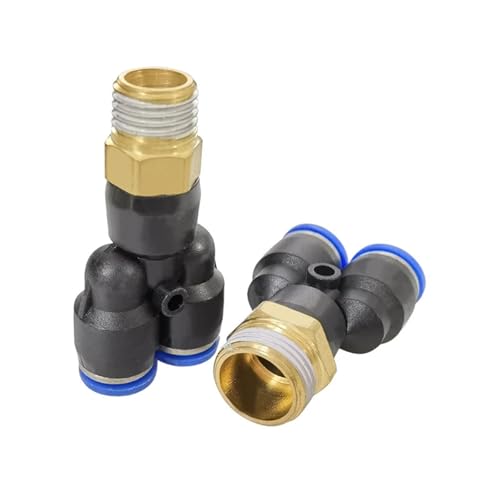 Accesorios rápidos neumáticos PX6-02 para ramificar líneas de aire comprimido en Y 4