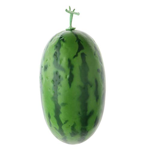 Backbayia Simulation Faux Fruits Artificielle Melon d'eau Réaliste en Mousse pour Décoration Fête Cabinet Cover