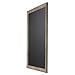 DesignOvation Beatrice Framed Magnetic Chalkboard, 27x33, Rustic Brown