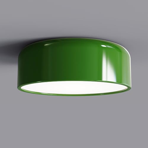 Plafón LED para entrada y cocina lámpara de techo circular 36W color rojo brillante
