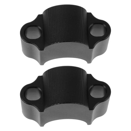 Adaptateur de rehausseurs de guidon noir en aluminium pour moto