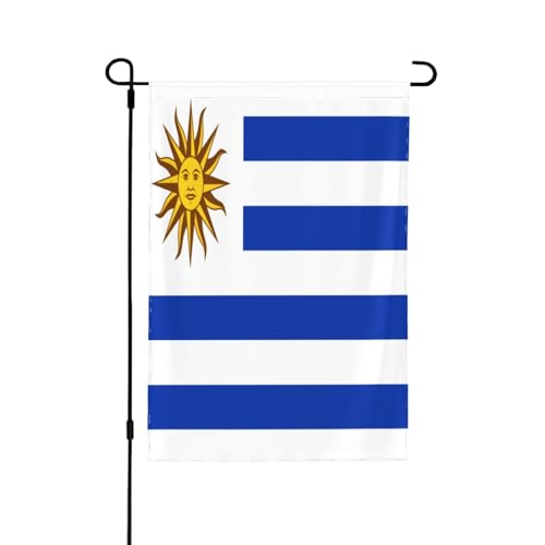 Bandera de Uruguay 12.5X18 Banderas para amantes del fútbol 2026 Pancarta de aficionados al fútbol