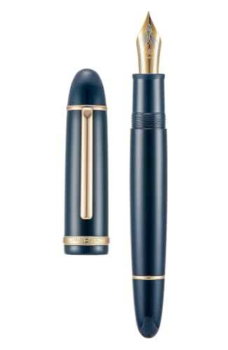 Stylo-plume classique chic bleu foncé or, idée cadeau papeterie